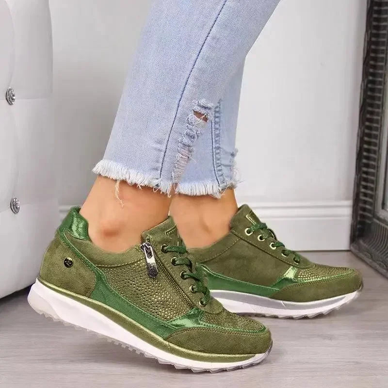 NEW Women's Wedges Sneakers Vulcanize Shoes Sequins Shake Shoes Fashion Girls Sport Shoes platprom Woman Sneakers Woman Footwear