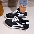 2025 Spring New Women Sneakers Comfortable Outdoor Fashion Versatile Flat Casual Sneakers Lace Up Women Sports Shoes Plus Size