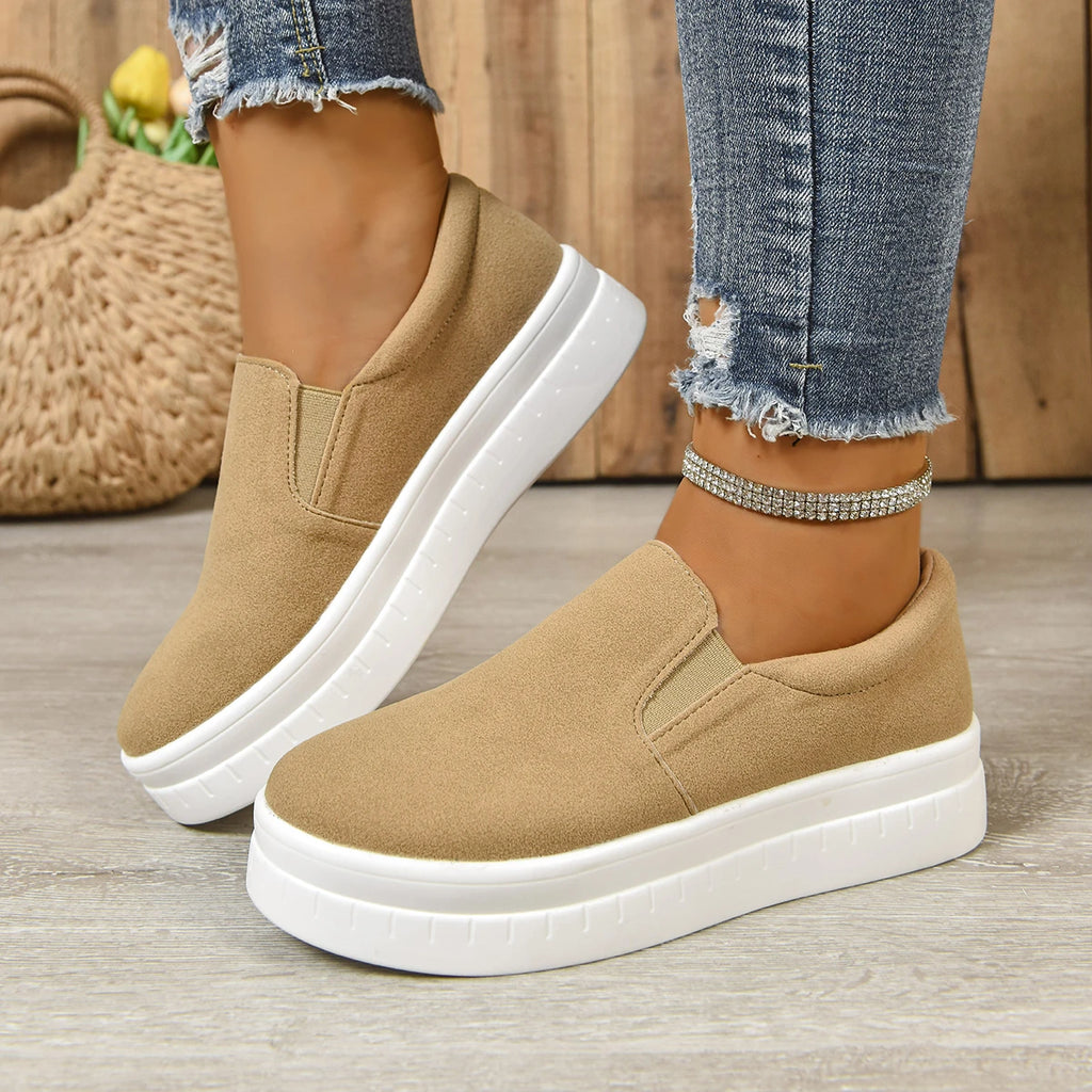 Shoes for Women Spring Leisure Sneakers New Womens Lazy Footwear Lightweight Thick Sole   Platform Women Shoes size 36-43