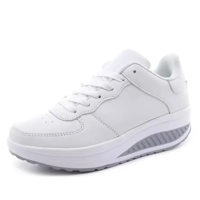 Women Sneakers Breathable Wedges Platform Vulcanize Shoes Woman Sneaker Leather Casual Women's Shoes Tenis Feminino Loafers
