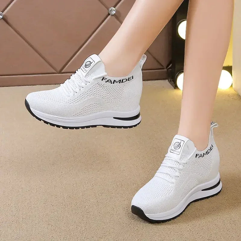 2026 Spring Autumn Casual Shoes for Women Fashion Breathable Platform Mesh Sneakers Female New Designer Sports Tenis De Mujer