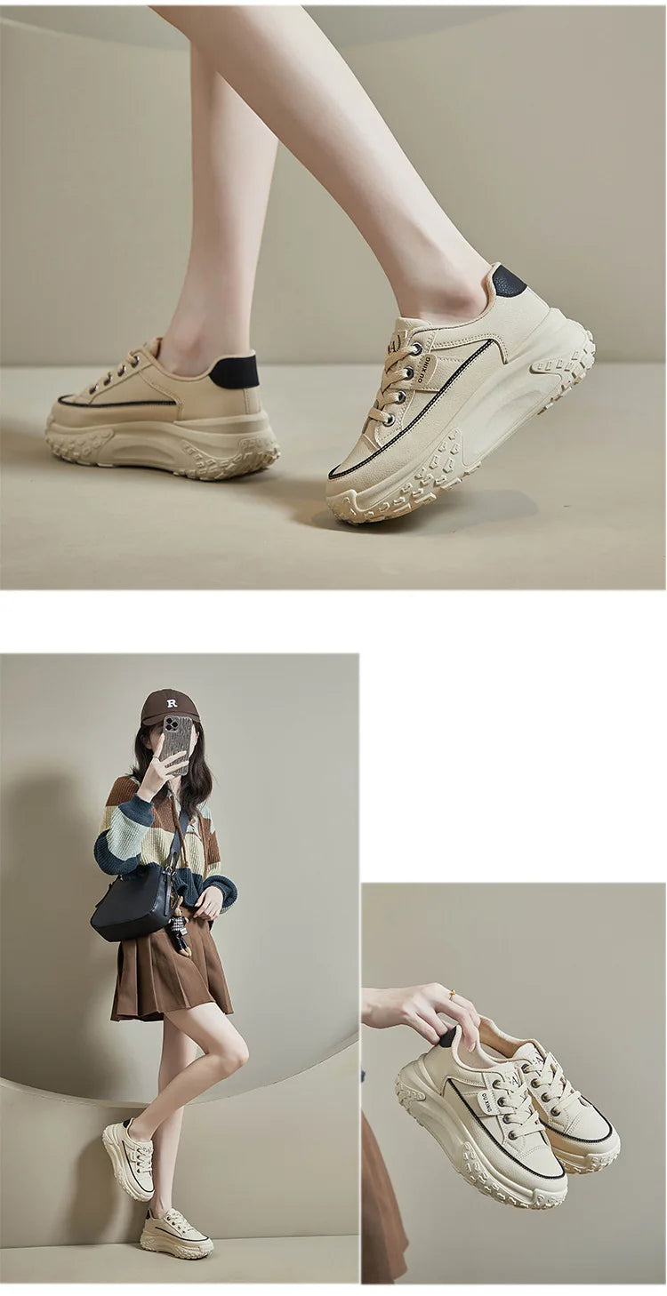 Platform Shoes for Women Outdoor Casual Jogging Sneakers Designer Brand Woman Walking Trainers Wedges Chunky Hiking Footwear