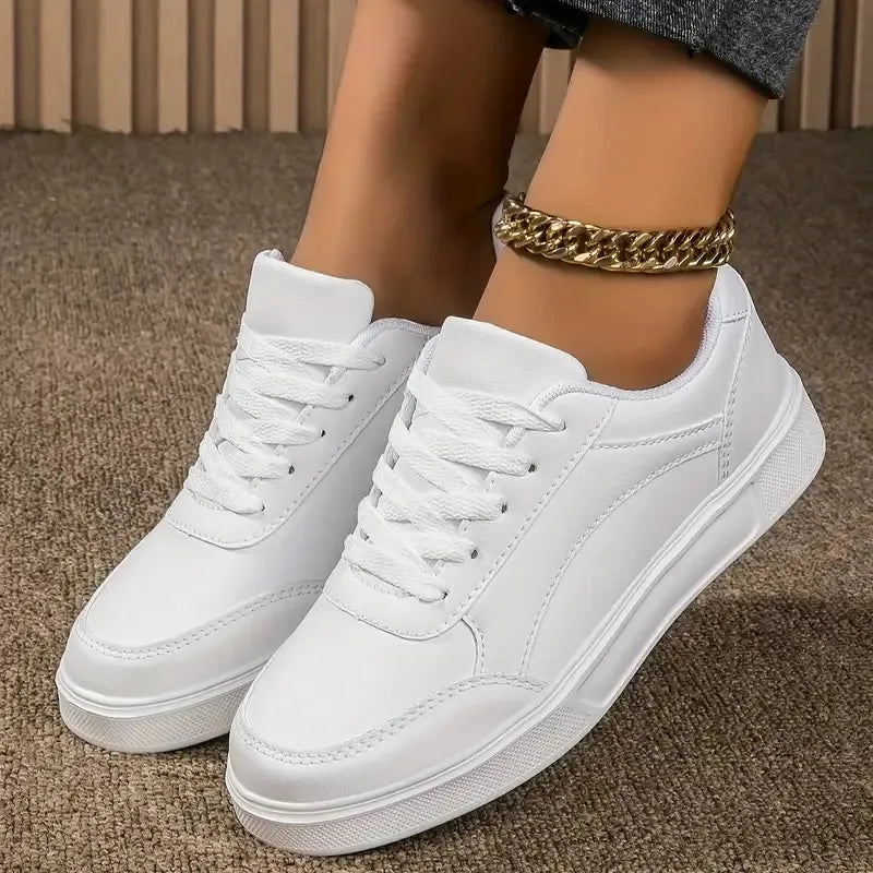 Women Casual Sneakers Leather Platform Sneakers for Women Classics Comfort Skateboarding Shoes Non-Slip 2026 New