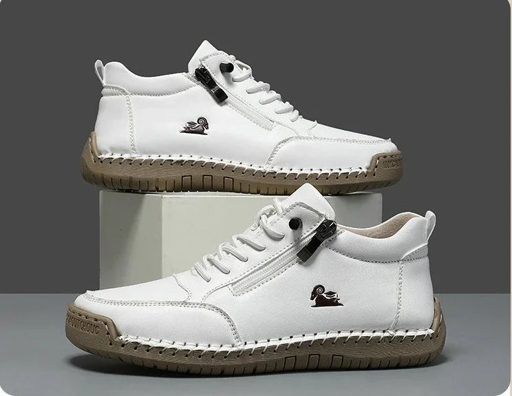 Women's Sneakers Handmade Leather Casual Shoes Outdoor Soft Sports Shoes for Men Classic Anti-slip Leather Shoe Zapatos De Mujer
