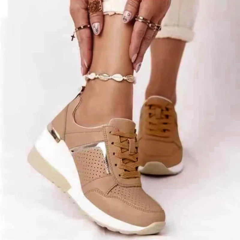 NEW Women's Wedges Sneakers Vulcanize Shoes Sequins Shake Shoes Fashion Girls Sport Shoes platprom Woman Sneakers Woman Footwear