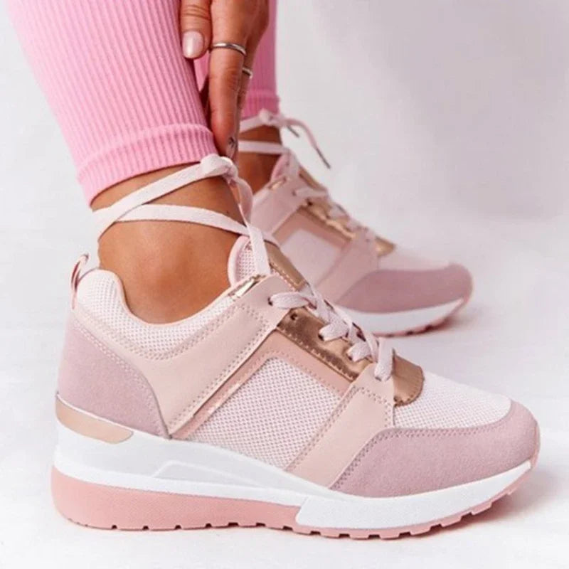 NEW Women's Wedges Sneakers Vulcanize Shoes Sequins Shake Shoes Fashion Girls Sport Shoes platprom Woman Sneakers Woman Footwear