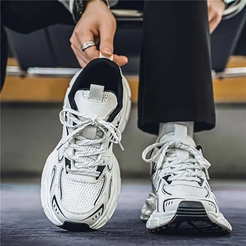 2026 New Men's Breathable Mesh Lightweight Comfortable Casual Running Shoes Non-slip Soft Sole Outdoor Walking Sports Sneakers