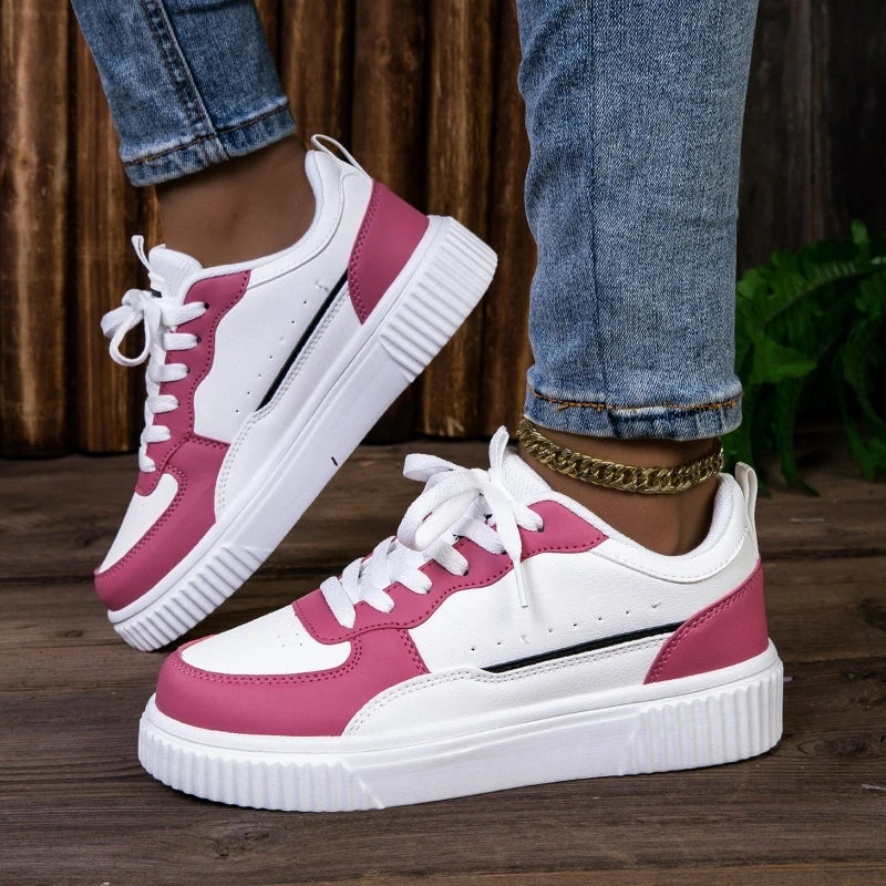 Men's Casual Platform Shoes Fashion Sneakers, Men's Daily Wear Lightweight Walking Shoes, Men's Durable Round Toe Footwear