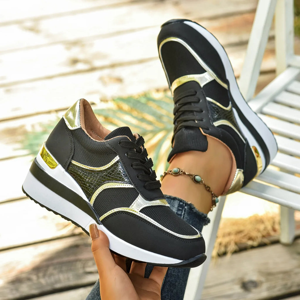 Women Sneakers Spring Walking Lace-up Casual Platform Shoes Women Big Size Outdoor Lightweight Sneakers Women Zapatos De Mujer